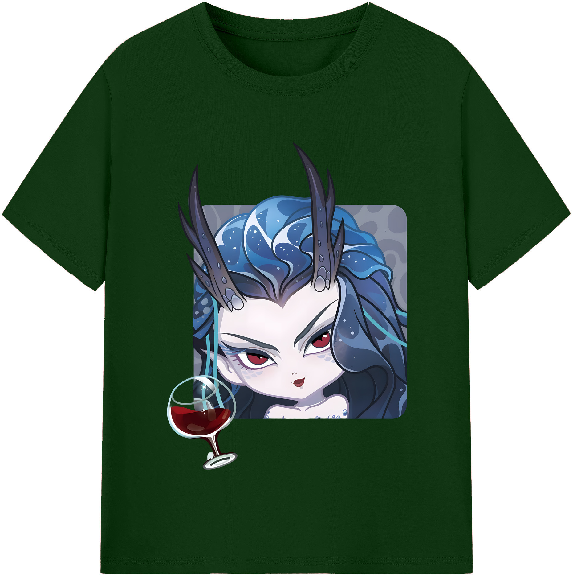 （画像用） Ne Zha 2 ナタ 魔童の大暴れ 綿100％半袖Tシャツ（フロントプリント）